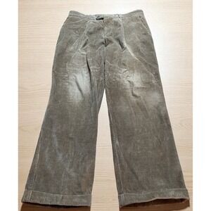 Barbour Corduroy Pants Mens 36 x 32 Brown Straight Leg Stretch Cotton Distressed
